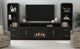 Elements International Ridgemont 4-Piece Black Entertainment Unit with 82" TV Console-1