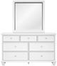 Signature Design by Ashley® Fortman White Dresser and Mirror-1