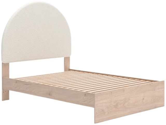 Signature Design by Ashley® Arloster Tan/White Full Upholstered Panel Bed-1