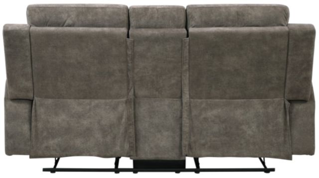 Homelegance® Muncie Brown Double Manual Reclining Loveseat with Center Console-3