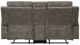 Homelegance® Muncie Brown Double Manual Reclining Loveseat with Center Console-3