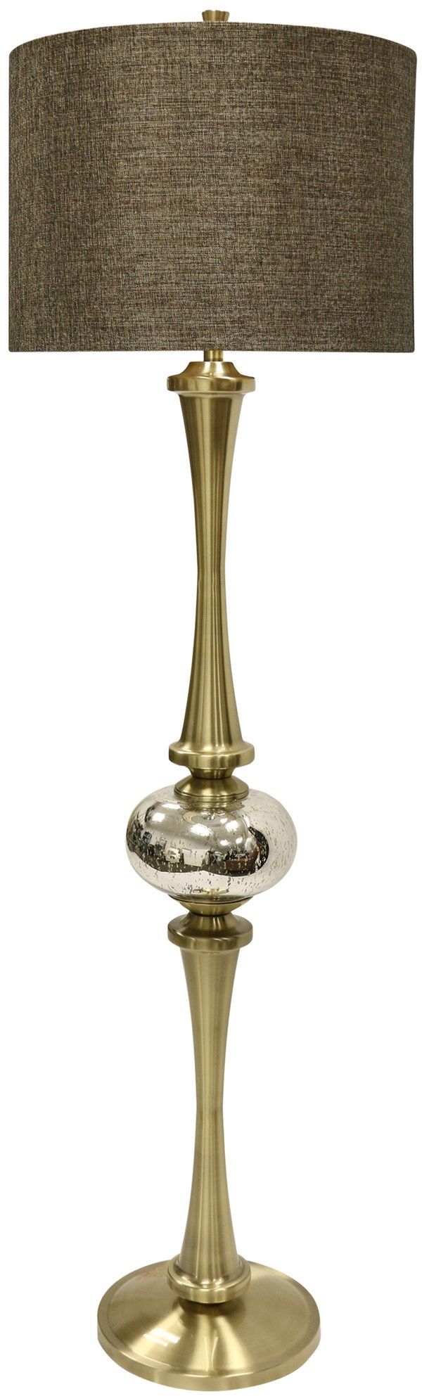 Harp & Finial® Charlemagne Antique Brass Floor Lamp-0