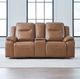 Liberty Furniture Callihan York Butternut Leather Power Reclining Loveseat with Console-2