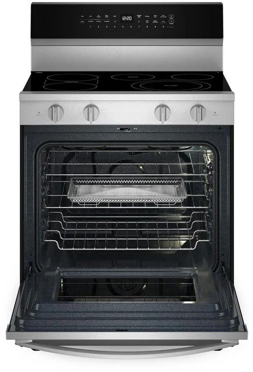 Whirlpool® 30" Fingerprint Resistant Stainless Steel Freestanding Electric Range-1