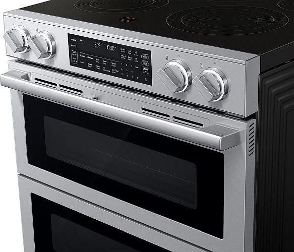 Samsung 30" Silver Slide-In Electric Range with Air Fry Max-4