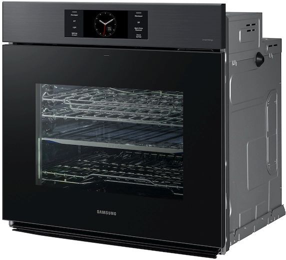 Samsung Bespoke 30" Matte Black Single Electric Wall Oven-2