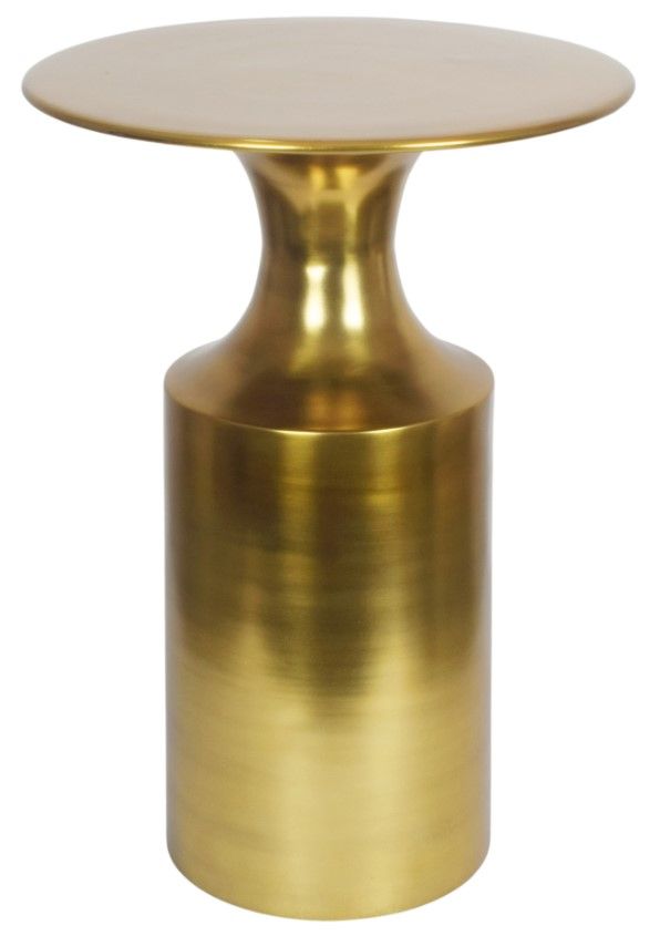 Moe's Home Collection Rassa Polished Gold Round Accent Table-0