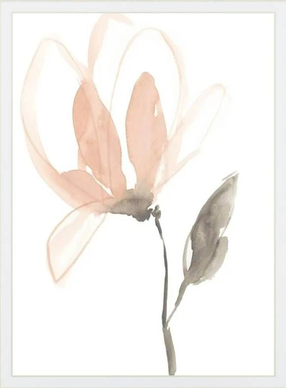 Classy Art Blush Petals I by Jennifer Goldberger Mirrored Frame Wall Art-1