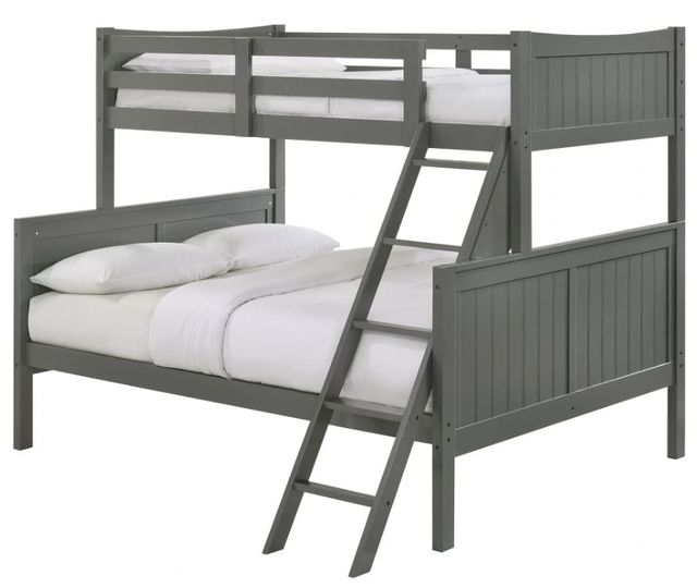 Elements International Sami Gray Twin/Full Bunk Bed-0