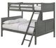 Elements International Sami Gray Twin/Full Bunk Bed-0
