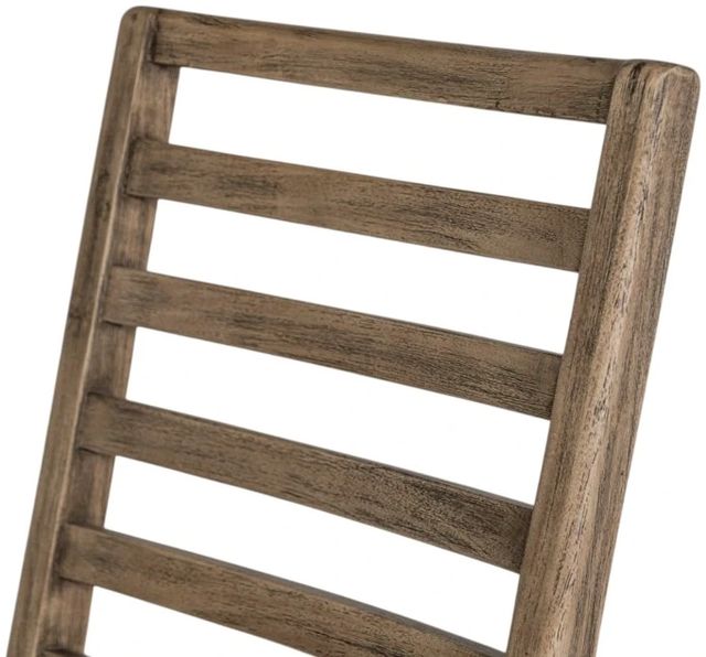 International Furniture Direct Balam Stained Brown Side Chair-4