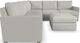 Flex by Flexsteel® 5-Piece Frost 5-Seat Sectional with Ottoman-1
