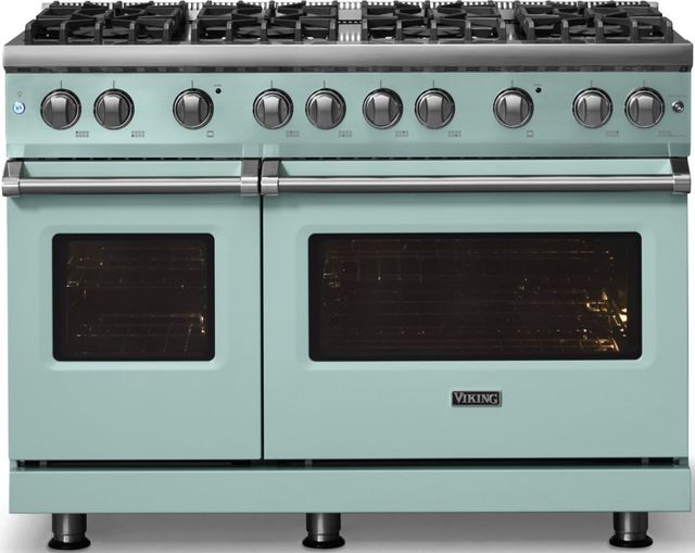 Viking® 5 Series 48" Splash Pro Style Gas (LP) Range with Polished Chrome Trim-3