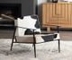 Crestview Collection Ranchero Black/White Accent Chair-1