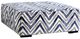Furniture of America® Griswold Blue/White Zigzag Ottoman-0