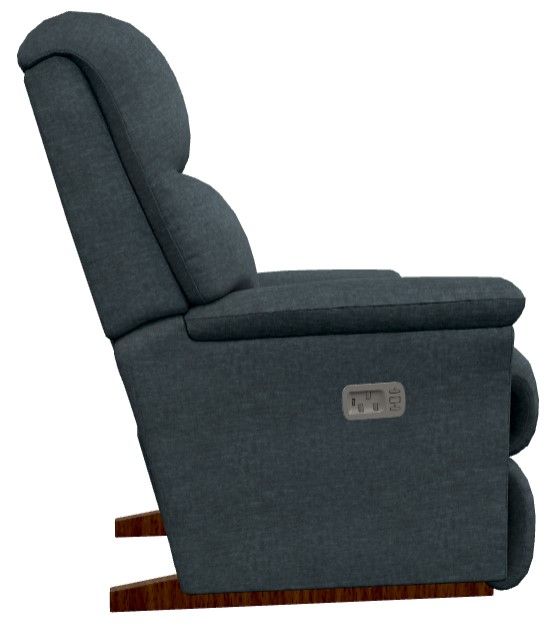 La-Z-Boy® Reed Navy Power Rocking Recliner with Headrest-2