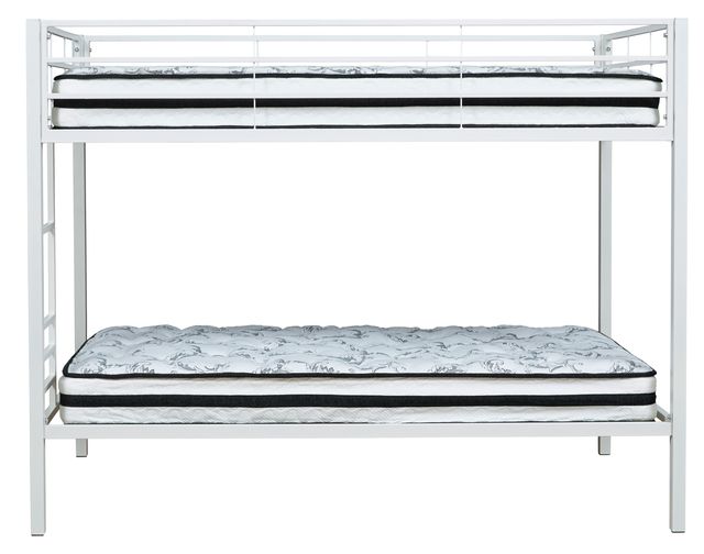 Signature Design by Ashley® Broshard White Twin over Twin Metal Bunk Bed-2