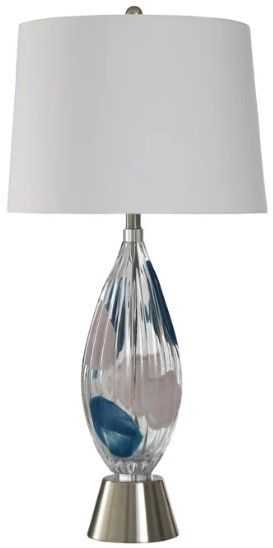 StyleCraft Zaylee Silver Table Lamp-0