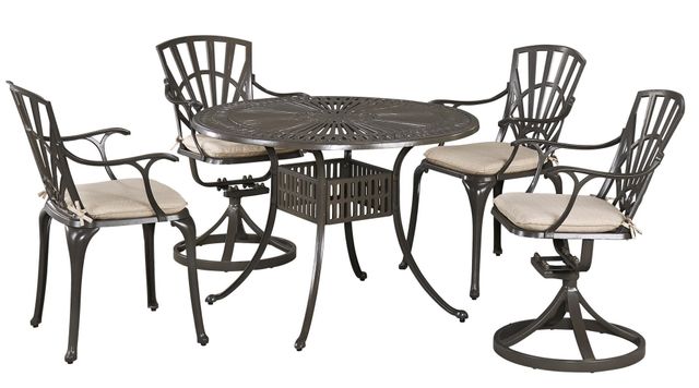 Homestyles® Grenada 5-Piece Khaki Gray Outdoor Dining Set -0
