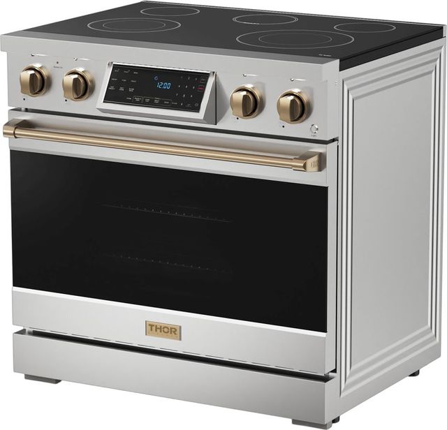 Thor Kitchen® Gordon Ramsay Series 36" Stainless Steel Pro Style Electric Range-2