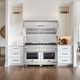 FORNO® Savona 60" Stainless Steel Wall Mounted Range Hood with Hybrid Filters & Back Splash-4