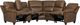 Hooker® Furniture Ready-Made Upholstery Julian 6-Piece Rowe Chocolate Power Reclining Sectional-5