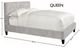 Parker House® Jody Porcelain Queen Upholstered Panel Bed-2