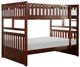 Homelegance® Rowe Dark Cherry Full/Full Bunk Bed-0