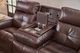 Flexsteel® Ranger Rustic Brown Power Reclining Sofa with Console-4