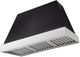 AGA Euclid 48" Matte Black Wall Mounted Range Hood with Polished Chrome Trim-0