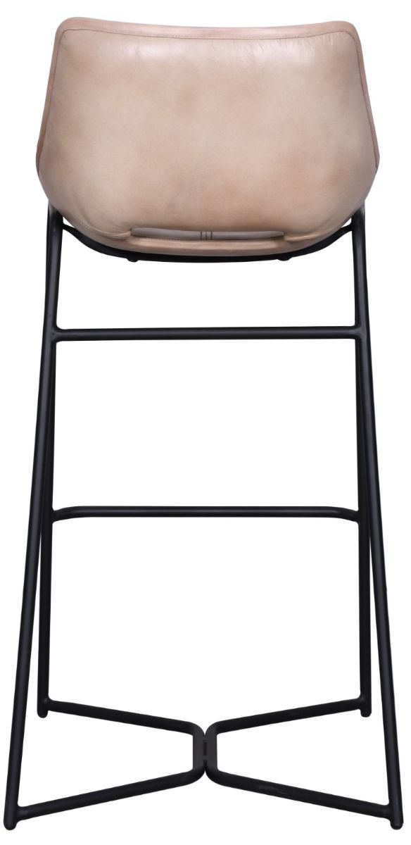 Home Trends & Design Essex Stanley Antique Ivory/Black Bar Stool-3