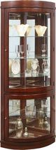 Pulaski™ PFC Chocolate Cherry Corner Curio -0