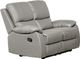 Titus Furniture Light Grey Recliner Love Seat-0
