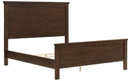 Winners Only® Cumberland Dark Brown Panel Queen Bed-1