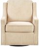 Olliix by Madison Park Cream Harris Chenille Swivel Chair-0