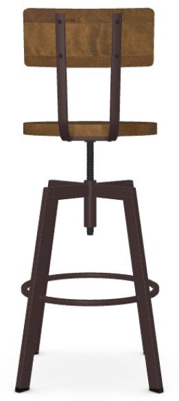 Amisco Customizable Architect Adjustable Corkscrew Stool-3