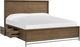Magnussen Home® Lindon Belgian Wheat and Coffee Bean Queen Panel Storage Bed-2