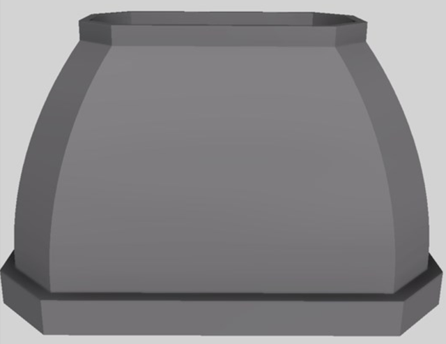 Vent-A-Hood® Designer Series 48" Gunsmoke Island Range Hood-0