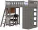 Crate Designs™ Furniture Versa Graphite Twin XL Loft Set-0