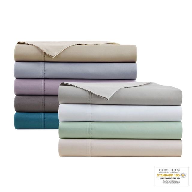 Olliix by Beautyrest Ivory Queen 600 Thread Count Cooling Cotton Rich Sheet Set-2