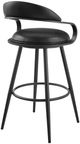 Armen Living Gardenia Vintage Black Bar Stool-4