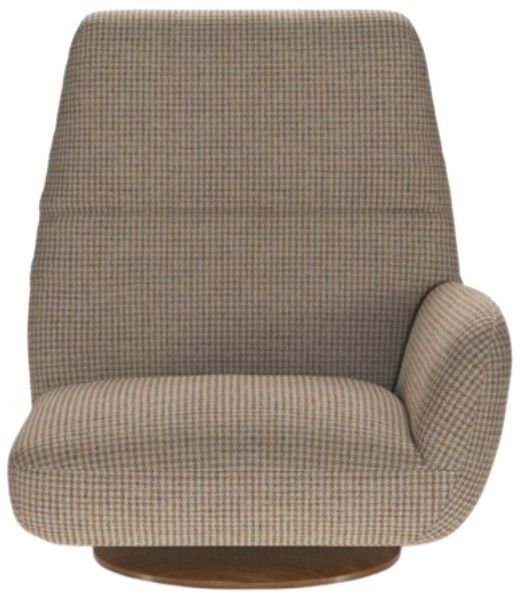 American Leather® Customizable Whitby Fabric Swivel Glider Chair-2