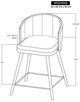 International Furniture Direct Tamesis Brown Bar Stool-5