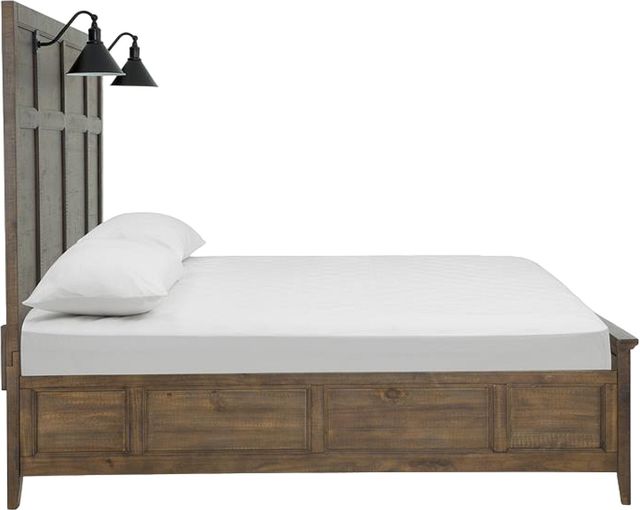 Magnussen Home® Bay Creek Toasted Nutmeg Complete King Lamp Panel Bed-2
