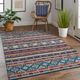 Feizy Nolan Blue/Rust 5' x 8' Rug-5