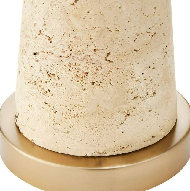 Uttermost® Perkins Beige/Light Beige Table Lamp with Light Brass Accent-4