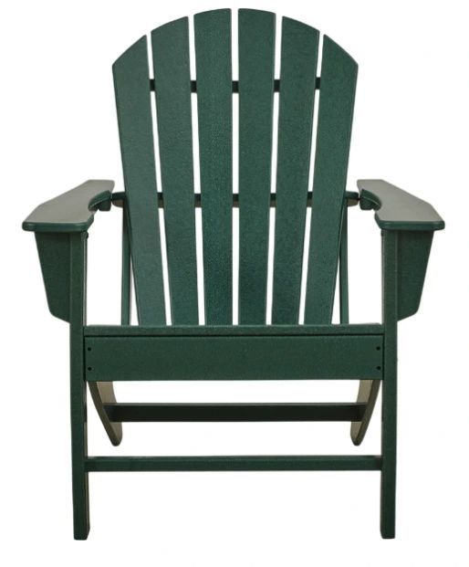 Signature Design by Ashley® Sundown Treasure Green Plastic Outdoor Adirondack Chair-1
