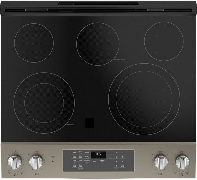 GE® 30" Slate Slide In Electric Range-3