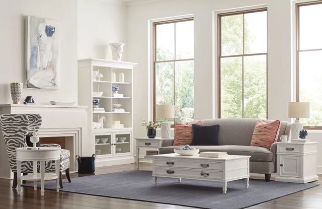 Hammary® Structures Pure White Rectangular Coffee Table-1