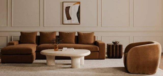 Moe's Home Collection Faye Tan Accent Chair-1